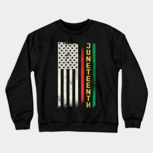 Juneteenth Freedom Day Flag Crewneck Sweatshirt